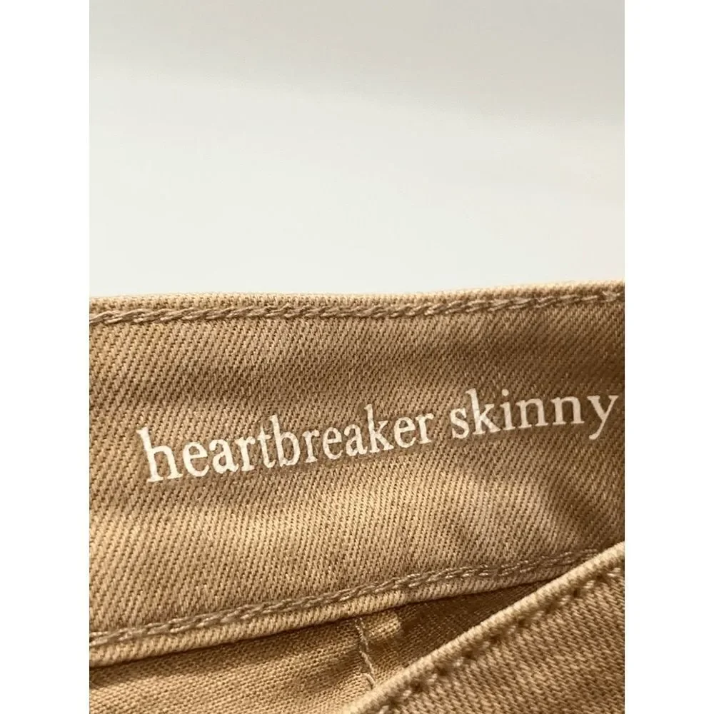 Bebe Heartbreaker Distressed Skinny Denim Jean Size 26